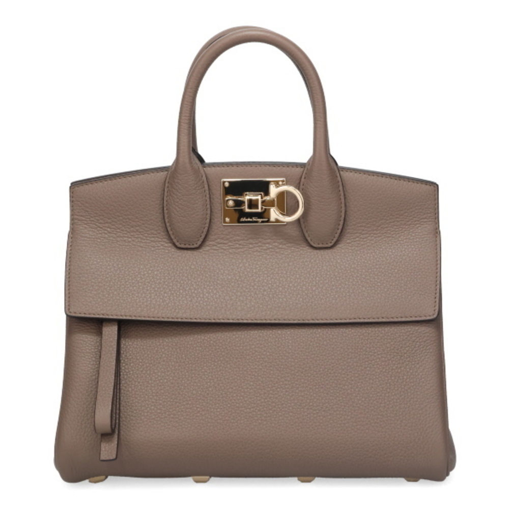 Ferragamo Studio Bag Small Carawayseed Brown - Picture 2 of 4